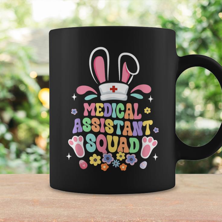 Retro Groovy Medical Assistant Squad Bunny Ear Flower Easter Coffee Mug Gifts ideas