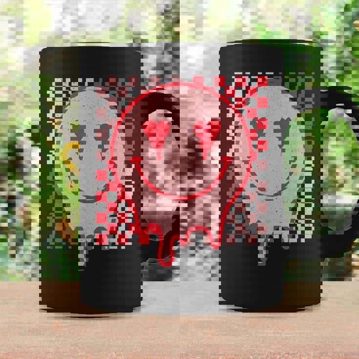 Retro Groovy Valentines Day Hippie Heart Matching Coffee Mug Gifts ideas