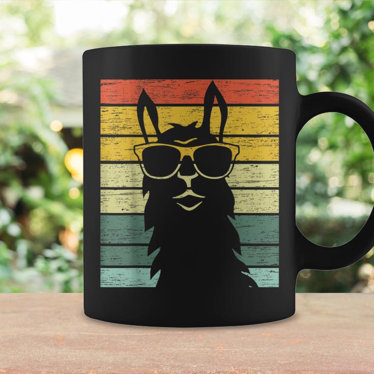 Retro Lama Alpaca With Sunglasses Used Look Vintage Coffee Mug Gifts ideas