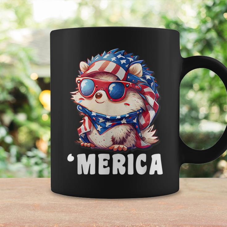 Retro 'Merica Hedgehog Dad Mom 4Th Of July Coffee Mug Gifts ideas