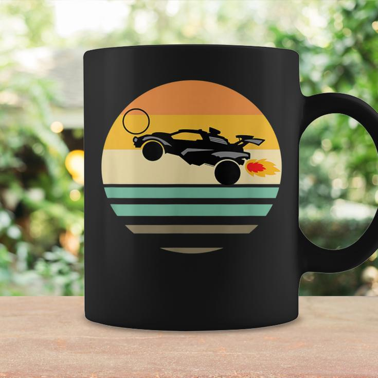 Retro Octane Rocket Soccer Sunset Graphic Coffee Mug Gifts ideas