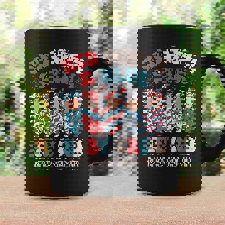 Retro Red White Blue Baby Crew Mother Baby Unit 4Th Of July Coffee Mug Gifts ideas