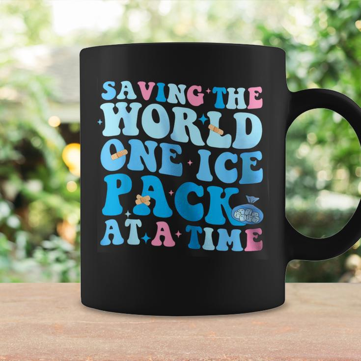 Retro Saving The World One Ice Pack At A Time School Nurse Coffee Mug Gifts ideas