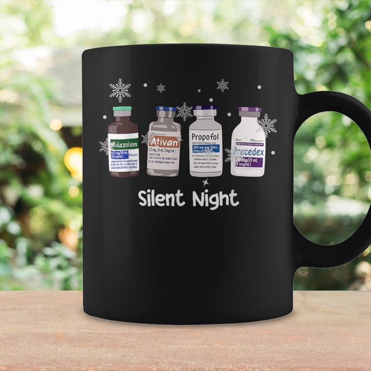 Retro Silent Night Icu Nurse Christmas Intensive Care Unit Coffee Mug Gifts ideas