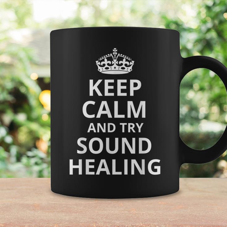 Retro Sound Healers 'Keep Calm And Try Sound Healing' Coffee Mug Gifts ideas