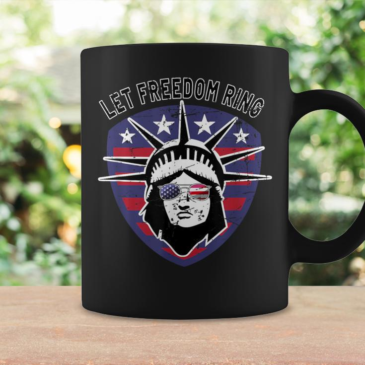 Retro Statue Of Liberty Usa Sunglasses Let Freedom Ring Coffee Mug Gifts ideas
