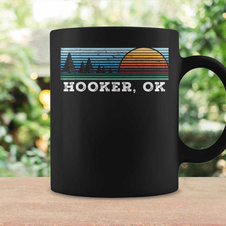 Retro Sunset Stripes Hooker Oklahoma Coffee Mug Gifts ideas