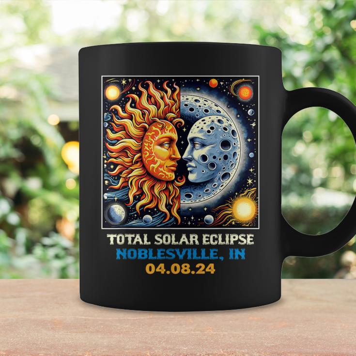 Retro Total Solar Eclipse Noblesville Indiana Coffee Mug Gifts ideas