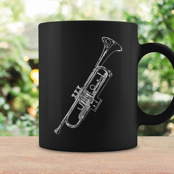 Retro Trumpet Sketch For Trumpet Tassen Geschenkideen