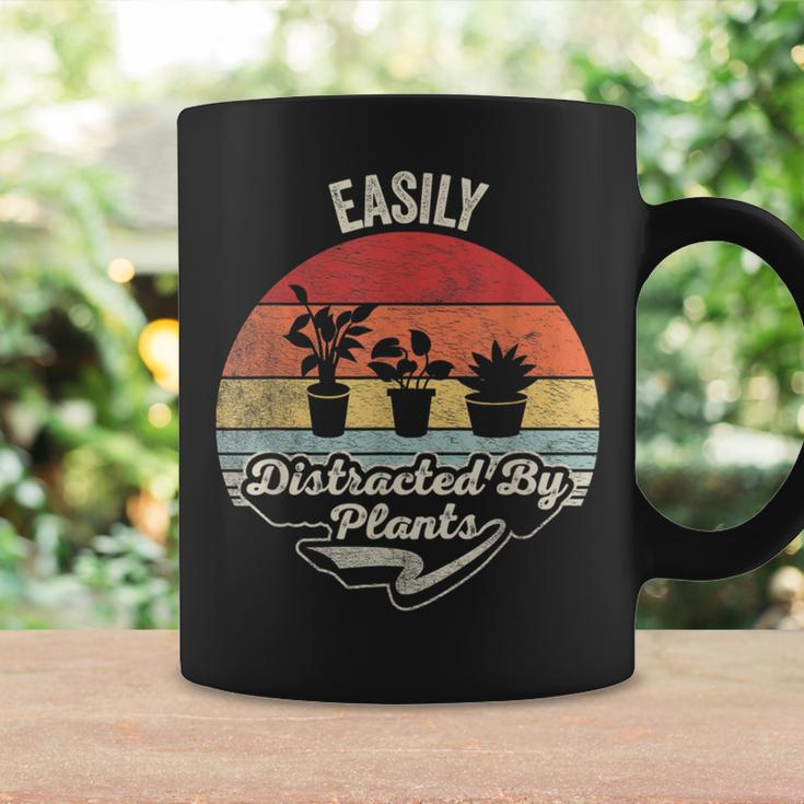 Retro Vintage Easily Distracted By Plants Gardening Coffee Mug Gifts ideas