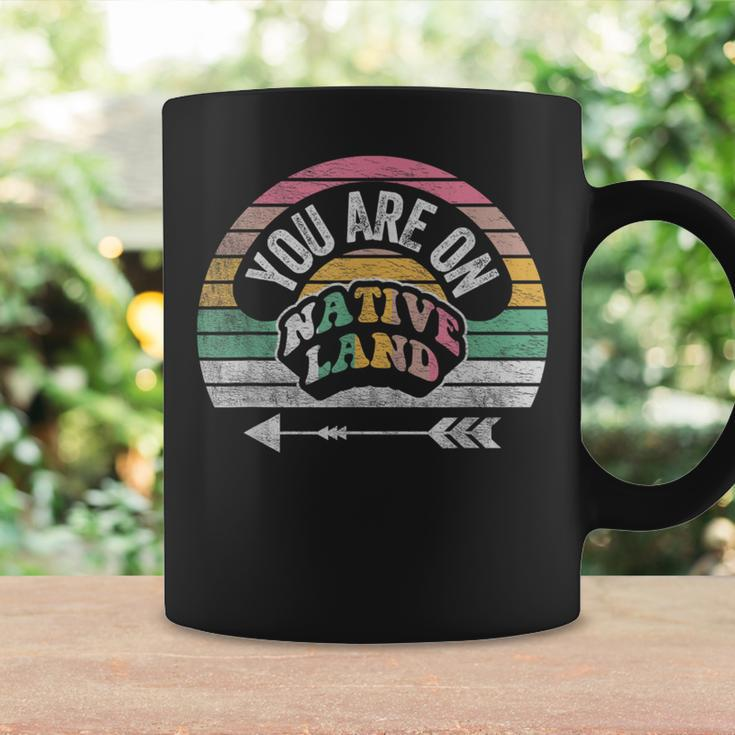 Retro Vintage You Are On Native Land Native Protest Coffee Mug Gifts ideas