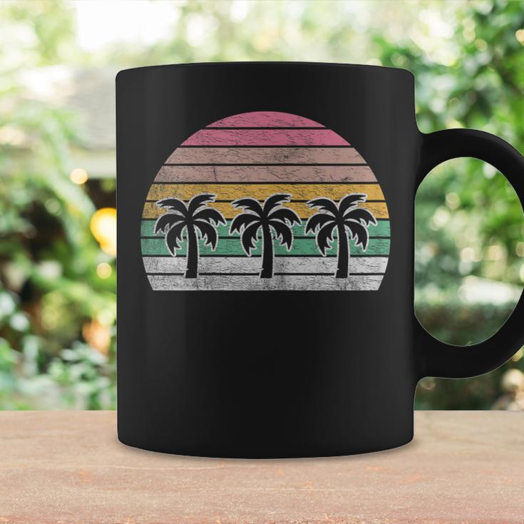 Retro Vintage Palm Trees Beach Summer Vacation Beach Coffee Mug Gifts ideas