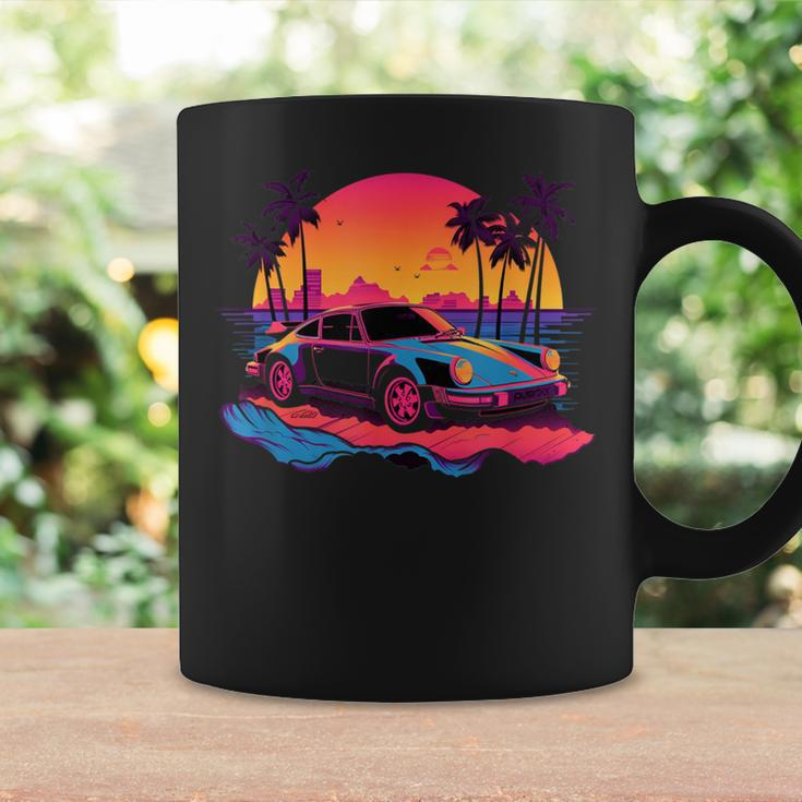 Retro Vintage Vaporwave Synthwave Sunset 80'S Car Coffee Mug Gifts ideas