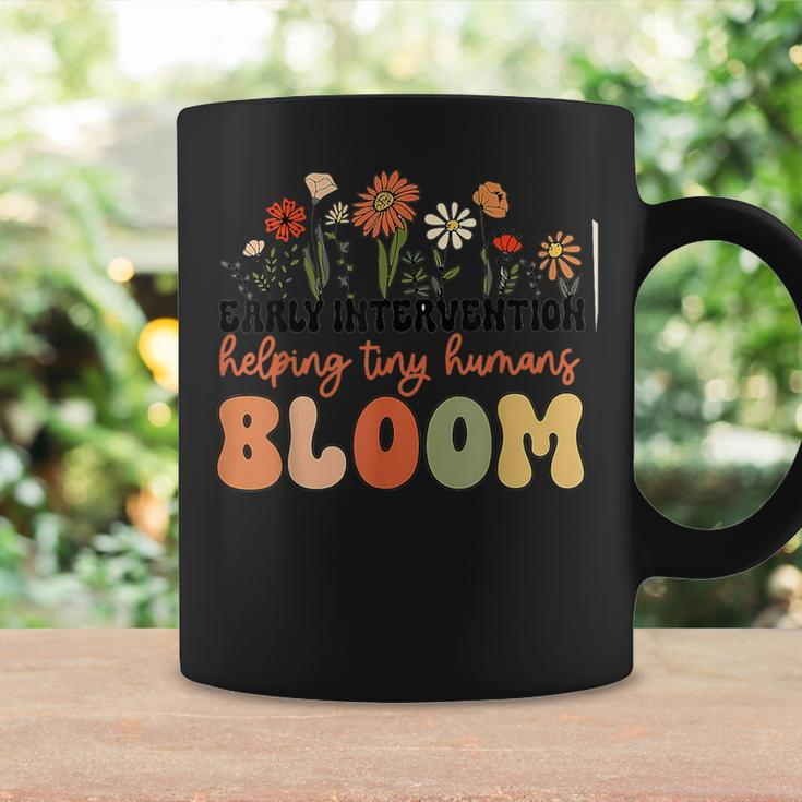 Retro Wildflower Early Intervention Helping Tiny Human Bloom Coffee Mug Gifts ideas