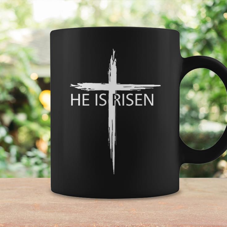 He Is Risen Pocket Christian Easter Jesus Religious Cross Coffee Mug Gifts ideas