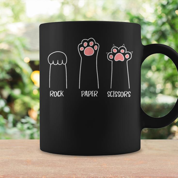 Rock Paper Scissors Hand Game Cute Paw Cat Coffee Mug Gifts ideas