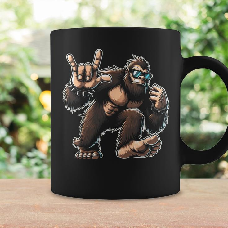 Rock And Roll Big Foot Dancing Sasquatch With Sunglass Coffee Mug Gifts ideas