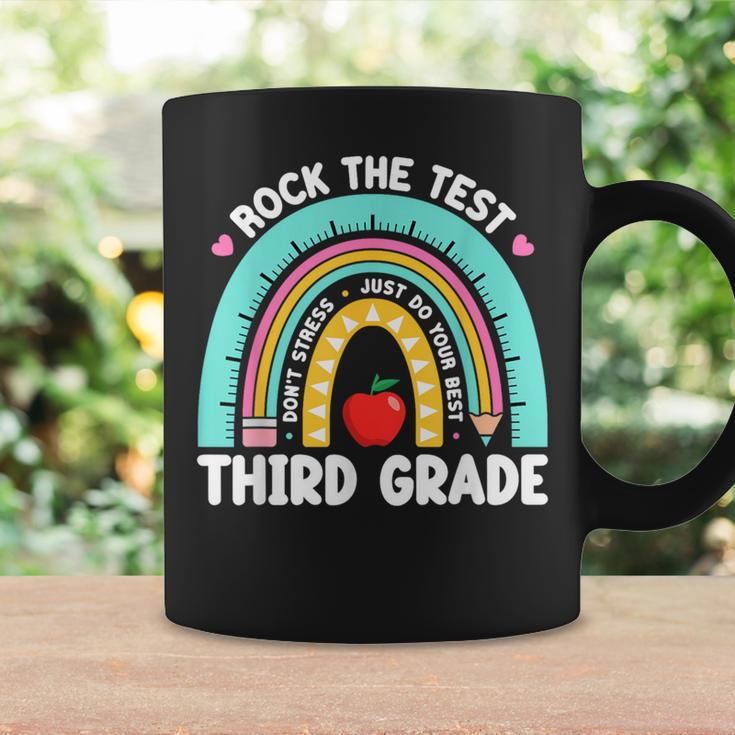 Rock The Test Day 3Rd Grade Teacher Third Grade Testing Day Coffee Mug Gifts ideas