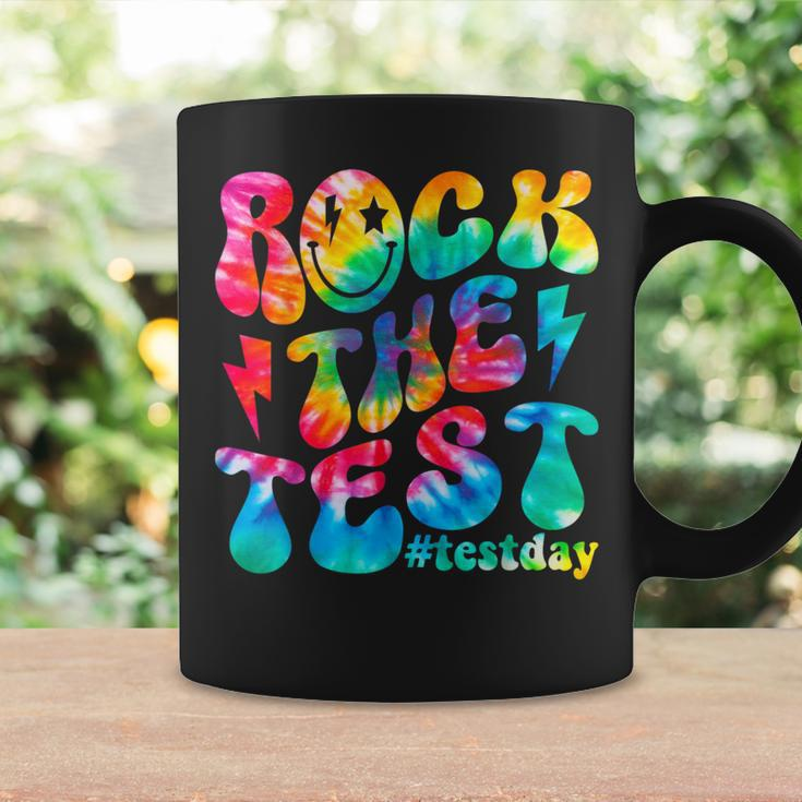 Rock The Test Testing Day Retro Motivational Teacher Student Coffee Mug Gifts ideas