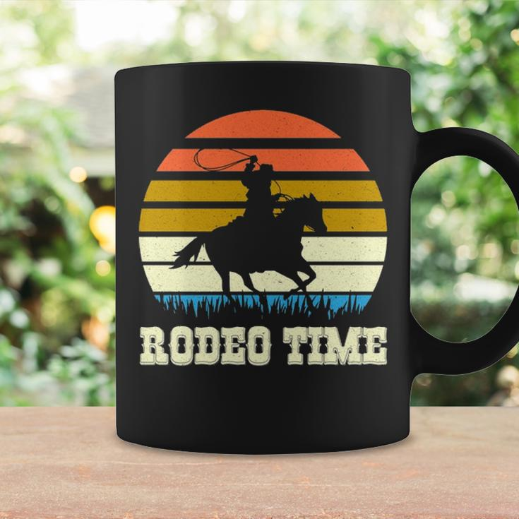 Rodeo Time Vintage Rodeo Time Cowboy Horse Retro Sunset Coffee Mug Gifts ideas