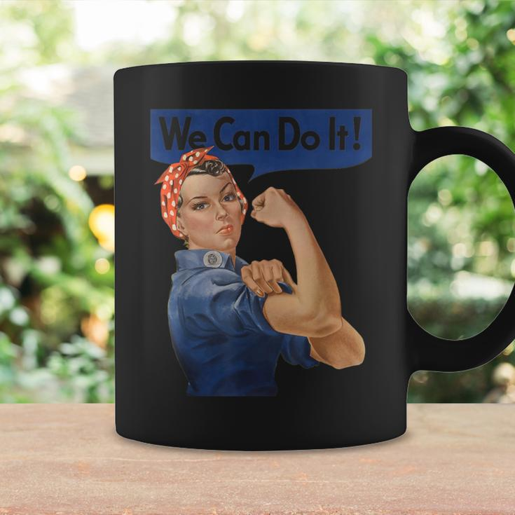 We Can Do It Rosie The Riveter Feminist Rosey Rosy Vintage Coffee Mug Gifts ideas