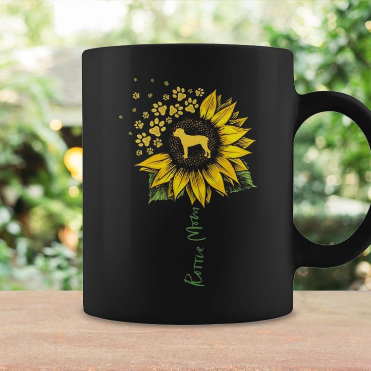 Rottie Mom Sunflower Rottweiler Dog Mom Mama Coffee Mug Gifts ideas