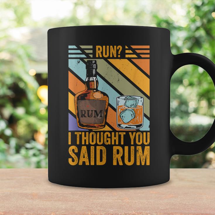 Run I Thought You Said Rum Vintage Drunk Runner Coffee Mug Gifts ideas