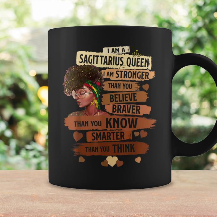 Sagittarius Queen I Am Stronger Birthday Black Women Coffee Mug Gifts ideas