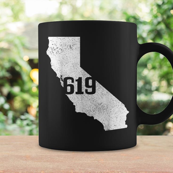 San Diego 619 Area Code California State Map Pride Vintage Coffee Mug Gifts ideas