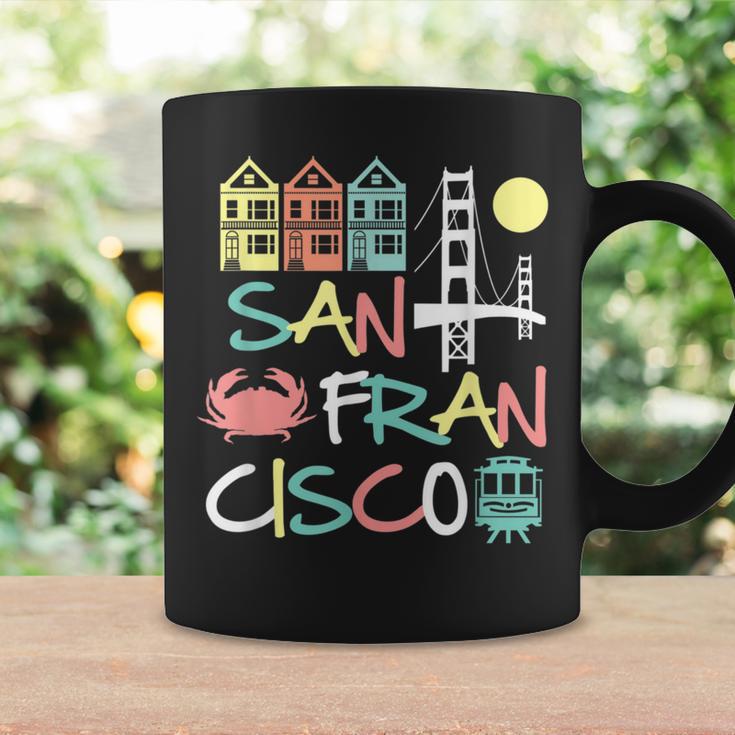 San Francisco Bridge Sf Icons Vintage California Dark Coffee Mug Gifts ideas