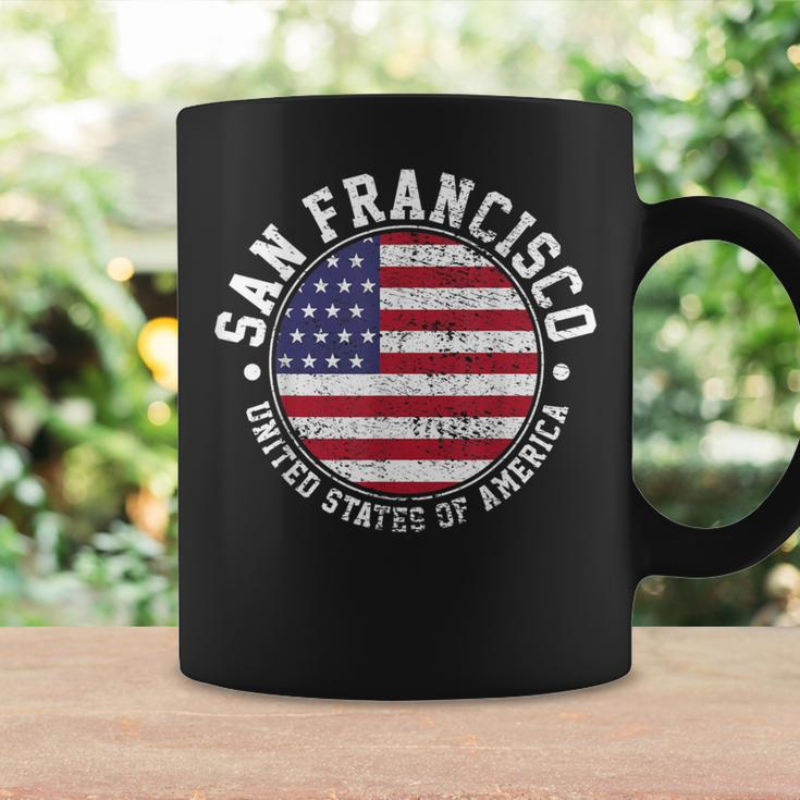 San Francisco USA-Flaggen-Design Schwarz Tassen, Städteliebe Mode Geschenkideen