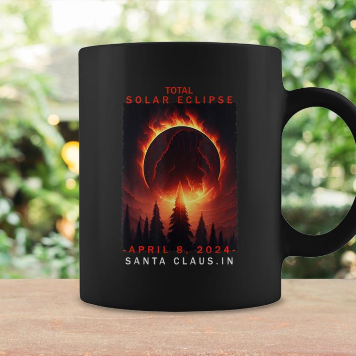 Santa Claus Indiana Total Solar Eclipse 2024 Coffee Mug Gifts ideas