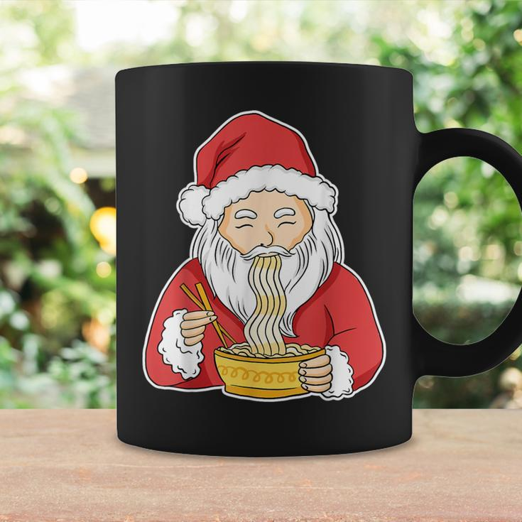 Santa Eating Ramen Christmas Pajama Cool Japanese Food X-Mas Coffee Mug Gifts ideas