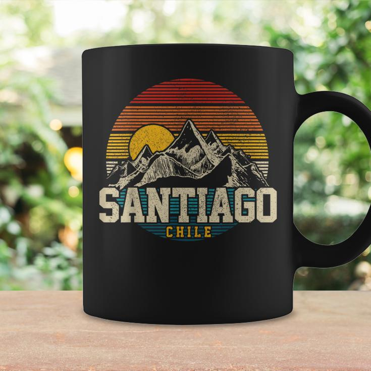 Santiago Chile Vintage Mountains Retro Souvenir Coffee Mug Gifts ideas
