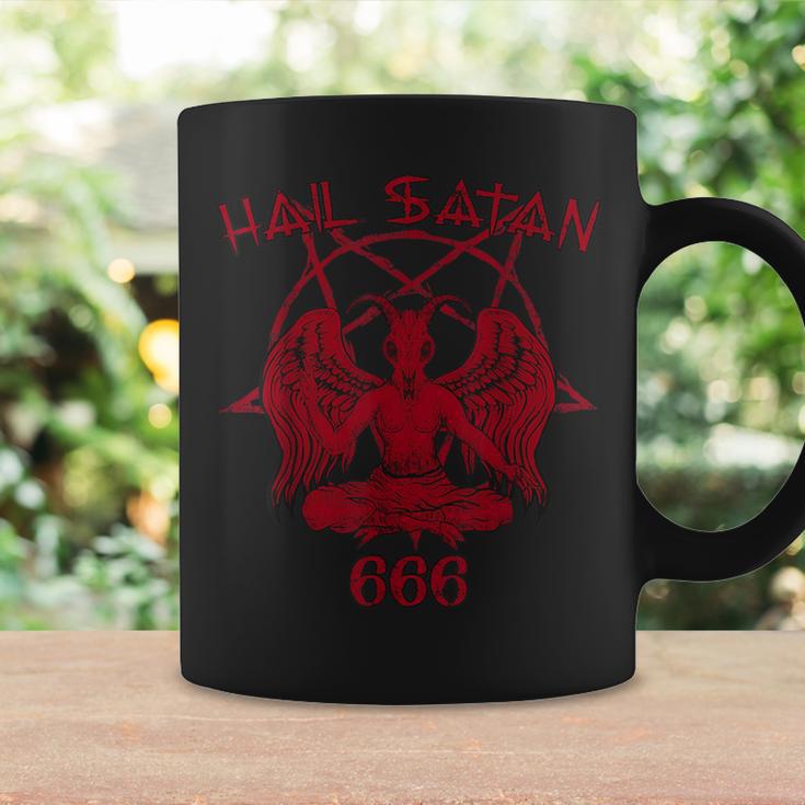 Satan Loves Me Hail Satan Teufel 666 Spruch Tassen Geschenkideen