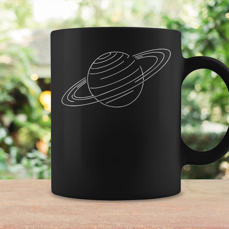 Saturn-Linienkunst Tassen Geschenkideen