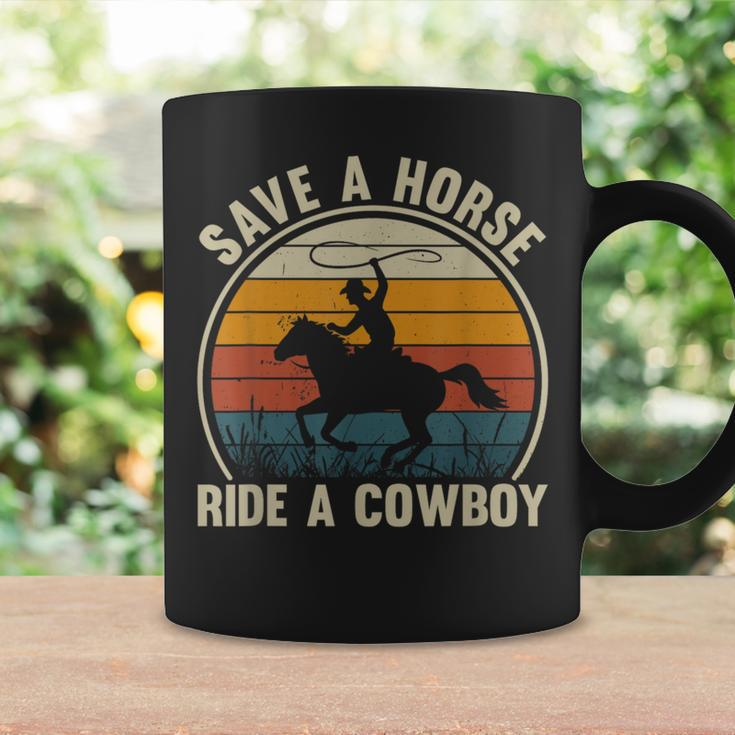 Save A Horse Ride A Cowboy Vintage Horses Lovers Women Coffee Mug Gifts ideas
