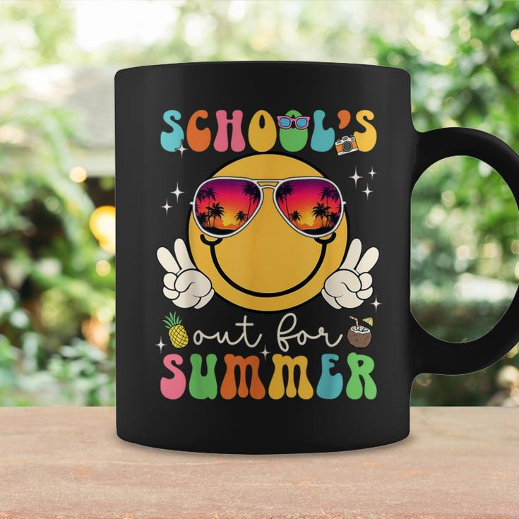 School's Out For Summer Teacher Last Day Of School Groovy Coffee Mug Gifts ideas