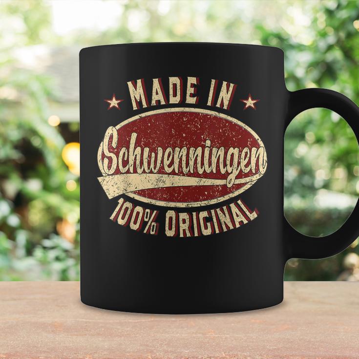 Schwenningen Retro Logo Schwenningen Black S Tassen Geschenkideen