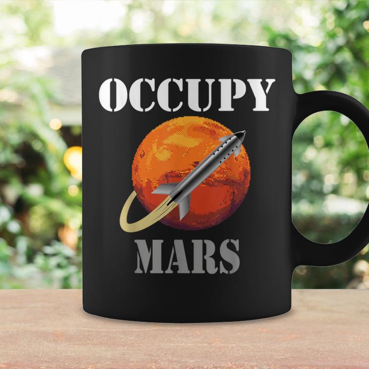 Sci-Fi Space Interstellar Rocket Starship Occupy Mars Coffee Mug Gifts ideas