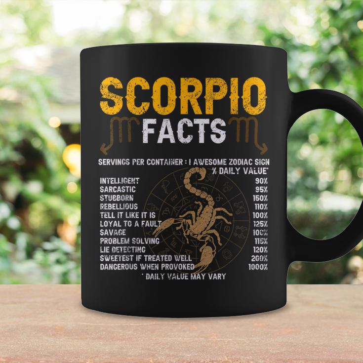 Scorpio Facts Zodiac Sign Personality Horoscope Facts Coffee Mug Gifts ideas