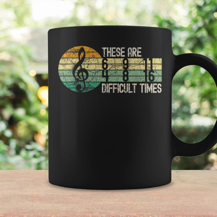 These Are Difficult Times Music Lover Musician Retro Coffee Mug Gifts ideas