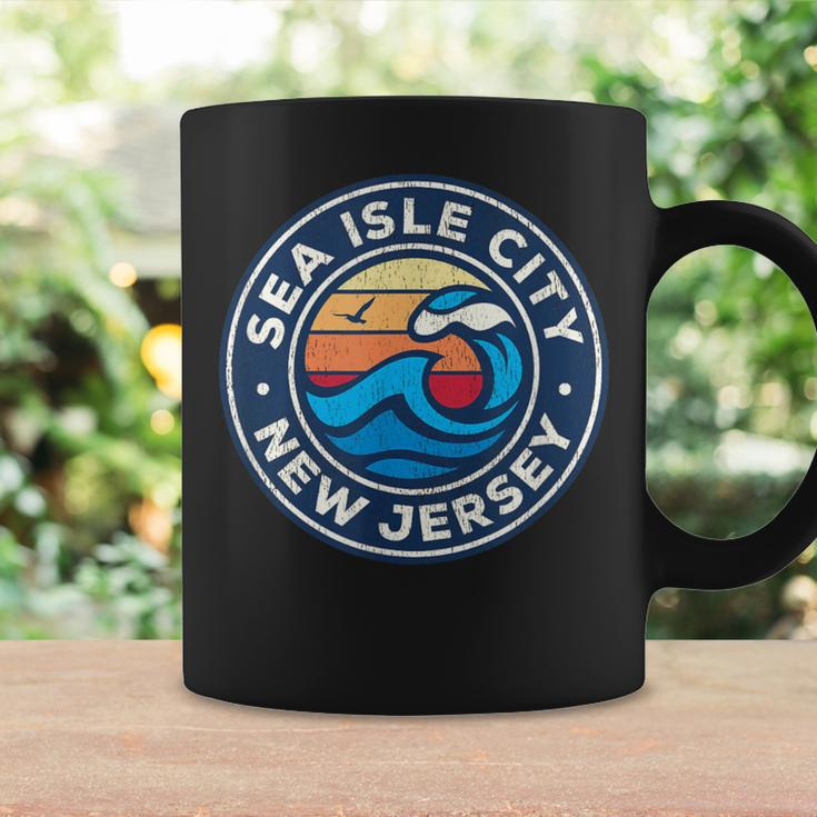 Sea Isle City New Jersey Nj Vintage Nautical Waves Coffee Mug Gifts ideas