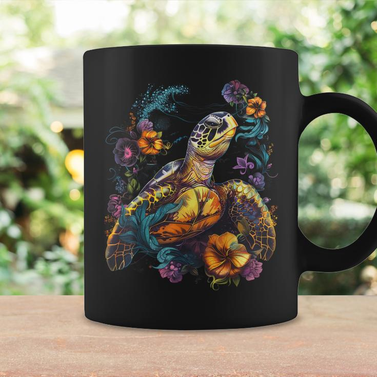 Sea Turtle Beach Lover Ocean Animal Graphic Novelty Womens Coffee Mug Gifts ideas