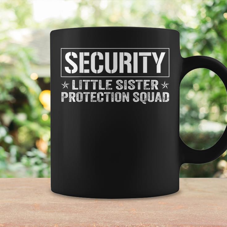Security Little Sister Protection Squad Big Brother Boys Men Coffee Mug Gifts ideas