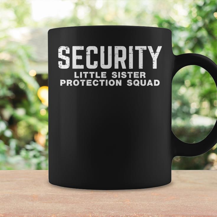 Security Little Sister Protection Squad Boys Brother Coffee Mug Gifts ideas