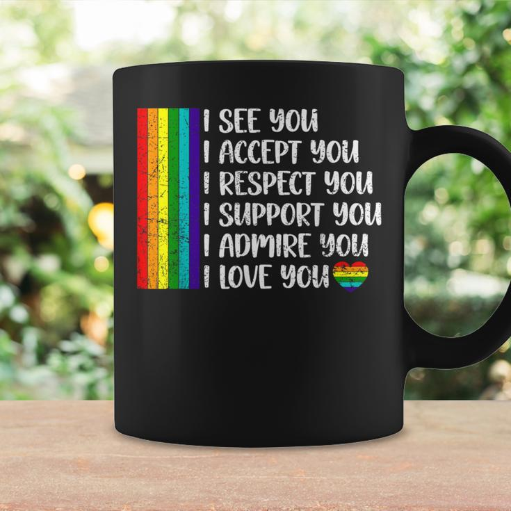 I See Love Accept You Lgbtq Gay Rainbow Pride Flag Coffee Mug Gifts ideas