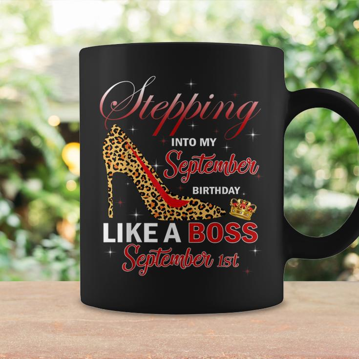 September Girl Stepping Into Birthday Like Boss 1St Leopard Coffee Mug Gifts ideas