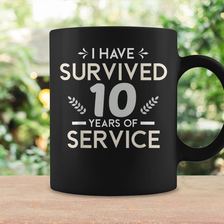 Service Anniversary 10 Years Of Work Anniversary Quote Coffee Mug Gifts ideas