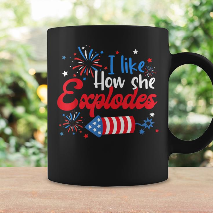 I Like How She Explodes Fireworks Couple 4Th Of July Coffee Mug Gifts ideas
